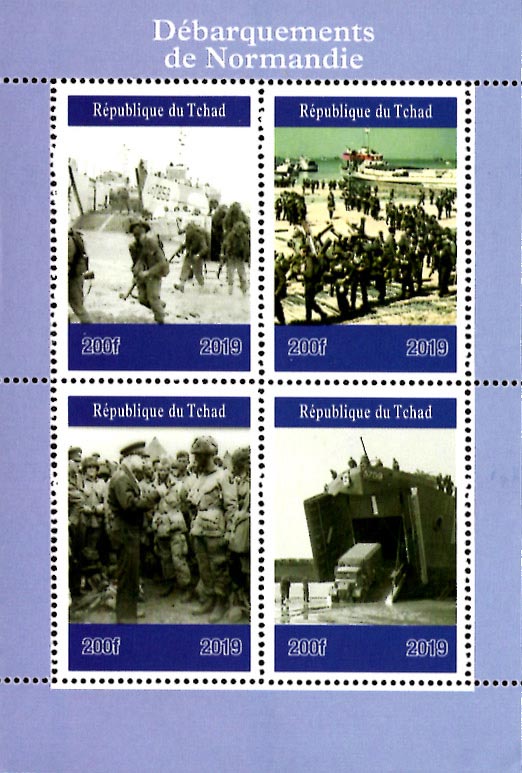 Chad 2019 Military Transports World War II 4v Mint Souvenir Sheet S/S.