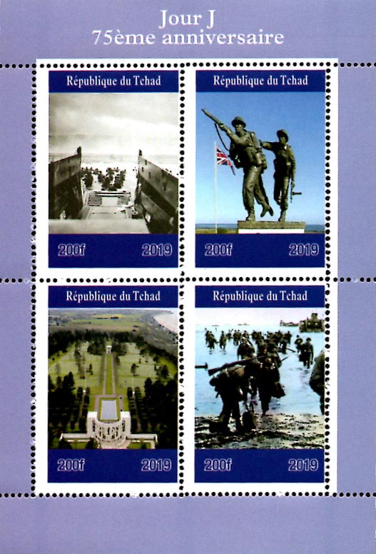 Chad 2019 World War II Military Transports 4v Mint Souvenir Sheet S/S.