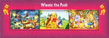 Chad 2016 Winnie the Pooh Animals Disney Cartoons 3v Mint S/S.