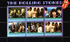 Chad 2014 The Rolling Stones Music Singer 6v Mint Souvenir Sheet S/S.