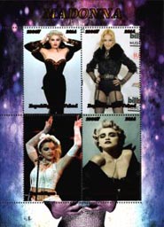 Chad ERROR 2014 Madonna Louise Ciccone Singer Actress 4v Mint Souvenir Sheet S/S.