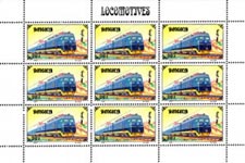 Mongolia 1997 Trains Railways Locomotive Transports 20MNT Mint Full Sheet.