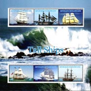 Central Africa 2015 Tall Ships 6v Mint Souvenir Sheet S/S.